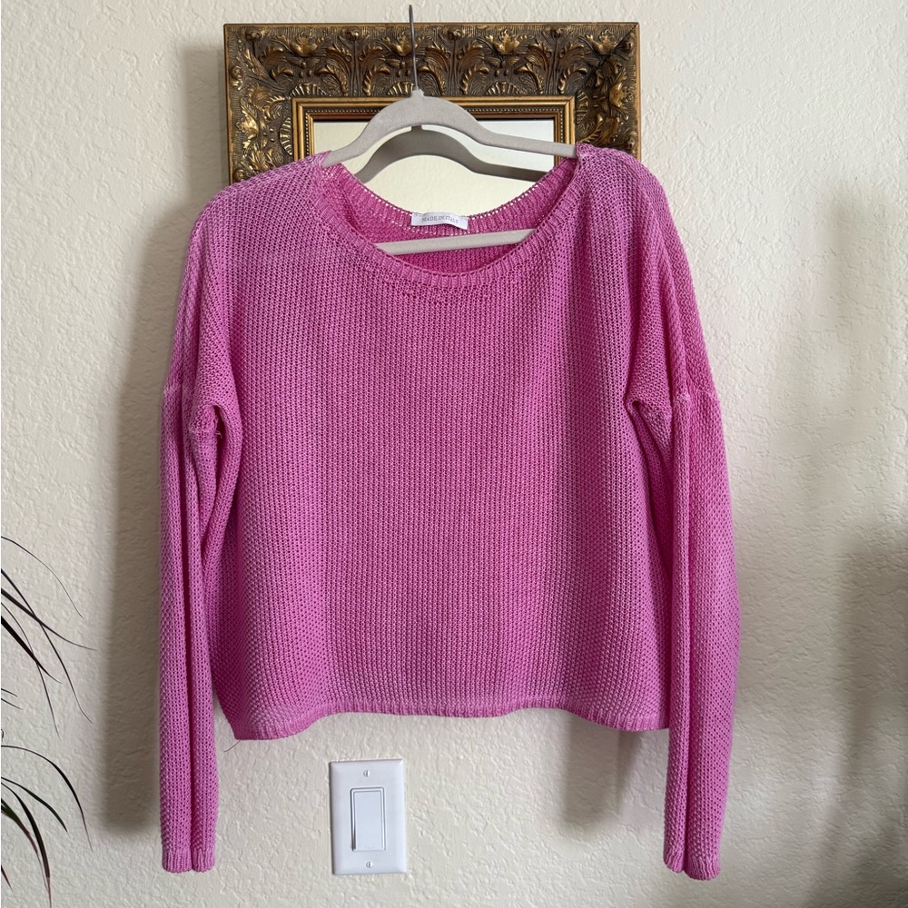 Pink Women's Sweater made in Italy